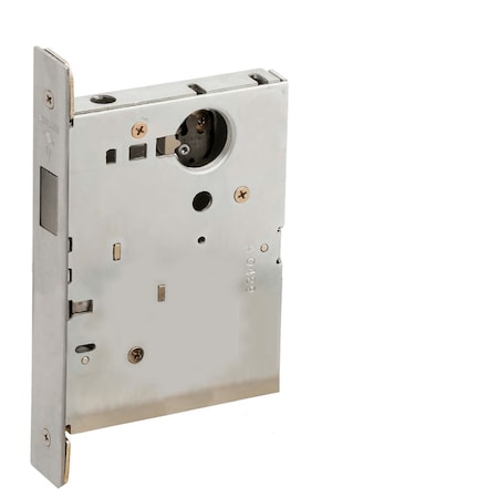 Single Cylinder By Blank Mortise Deadlock, Less Cylinder, Satin Chrome